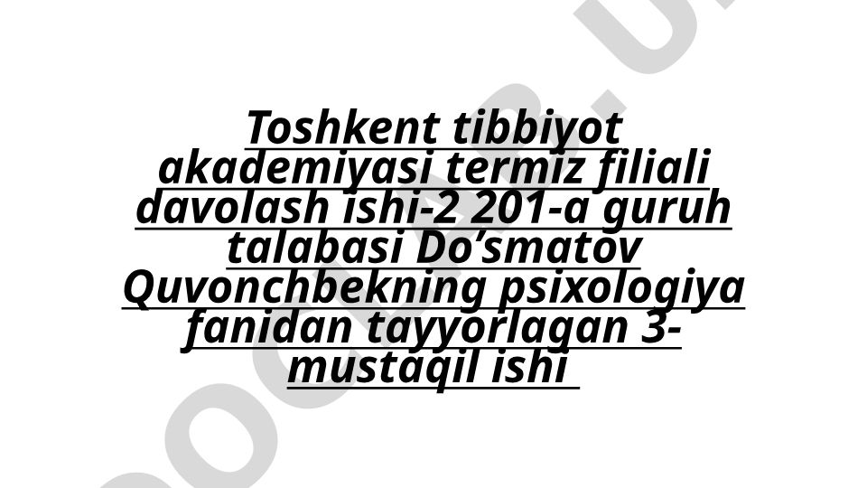 Sharq mutafakkirlarining psixologik qarashlari