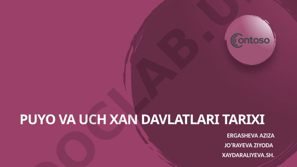 Puyo va Uch Xan davlatlari tarixi