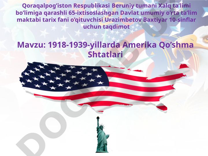 1918-1939-yillarda Amerika Qo'shma Shtatlari