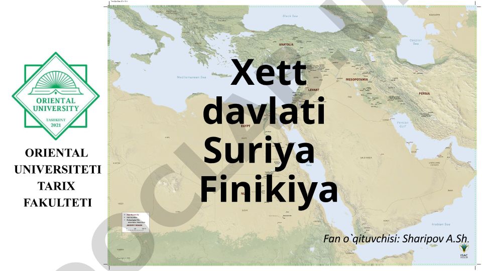 Xett davlati, Suriya va Finikiya tarixi