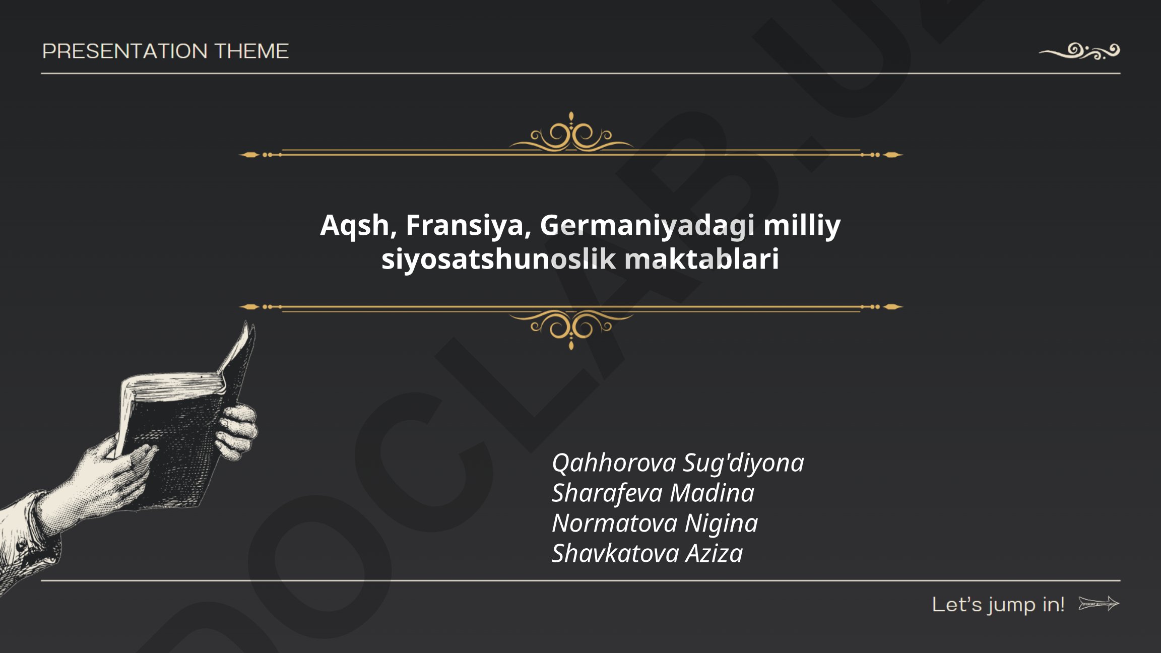 AQSh, Fransiya va Germaniyadagi milliy siyosatshunoslik maktablari
