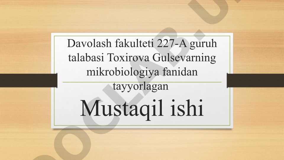 Qandli diabetda uchraydigan infeksiyalar, patogenez va labaratoriya ishi