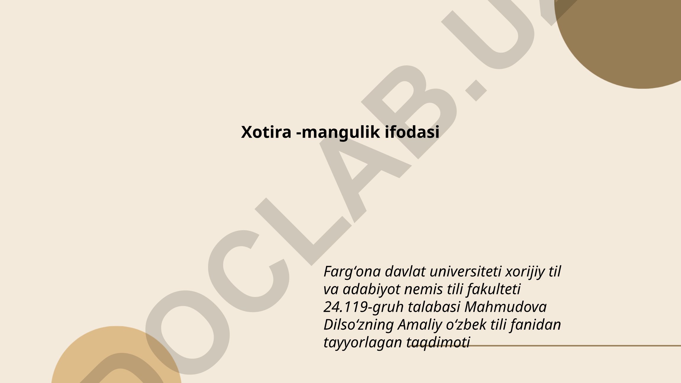 Xotira tushunchasi, turlari va jarayonlari