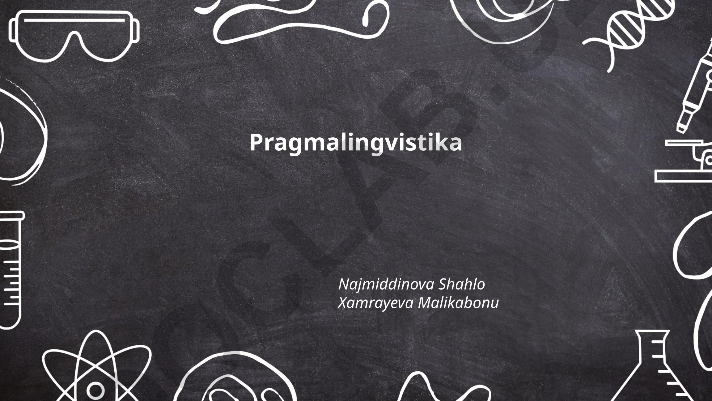 Pragmalingvistika nazariyasi va nutq aktlari