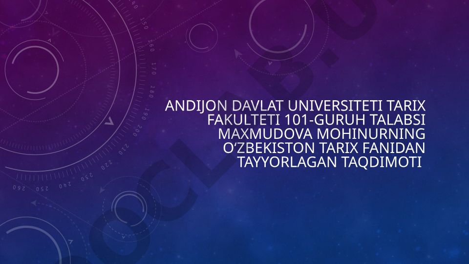 Oʻzbekiston tarixi