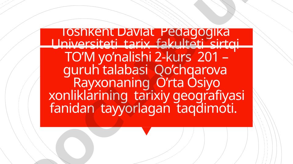 Xiva xonligining tarixiy geografiyasi