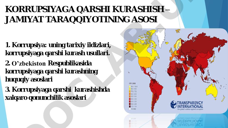 Korrupsiyaga qarshi kurashish – jamiyat taraqqiyotining asosi