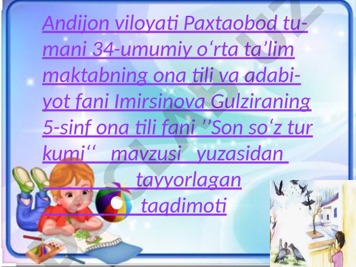 Son so'z turkumi