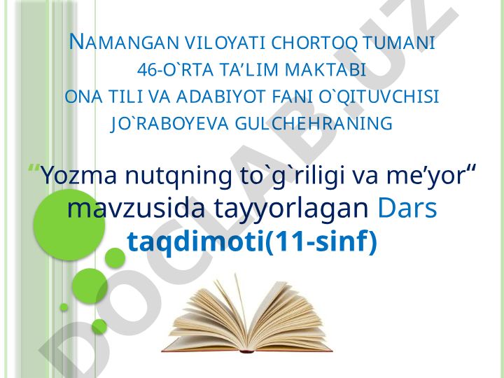 Yozma nutqning to'g'riligi va me'yor