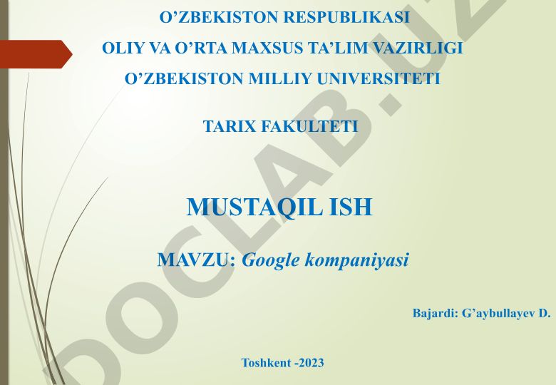 Google kompaniyasi