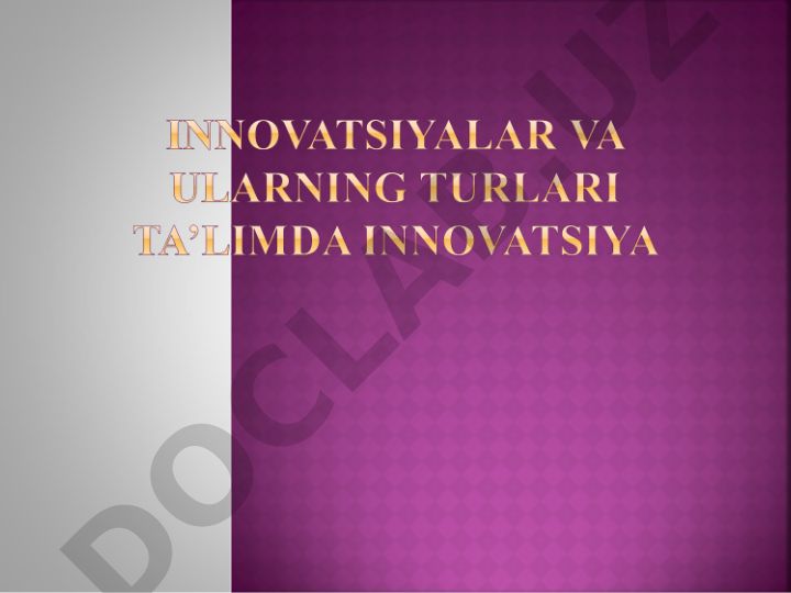 O'zbekistonda ta'lim tizimini rivojlantirish va boshqarish