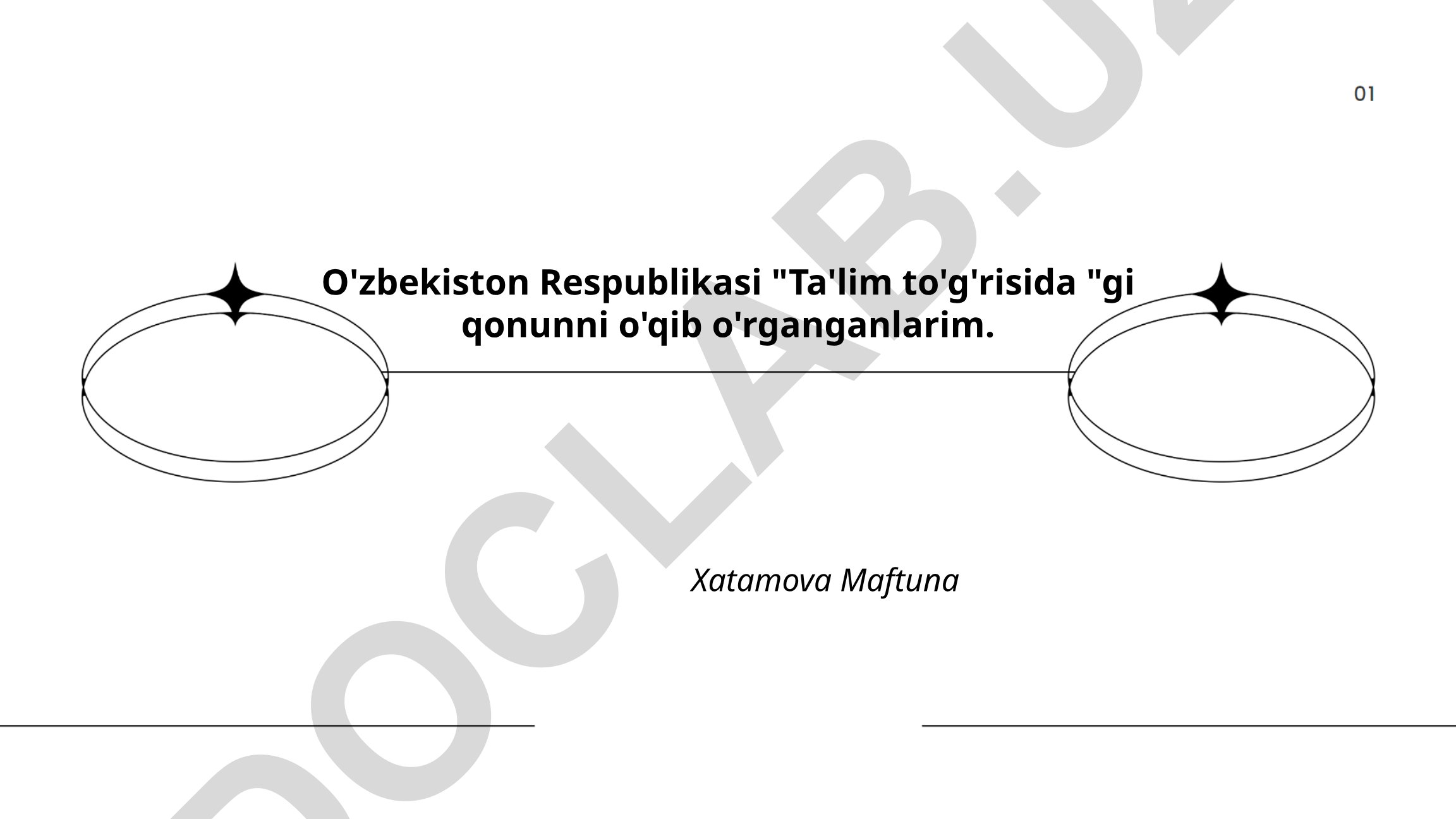 O'zbekiston Respublikasi Ta'lim to'g'risidagi qonun