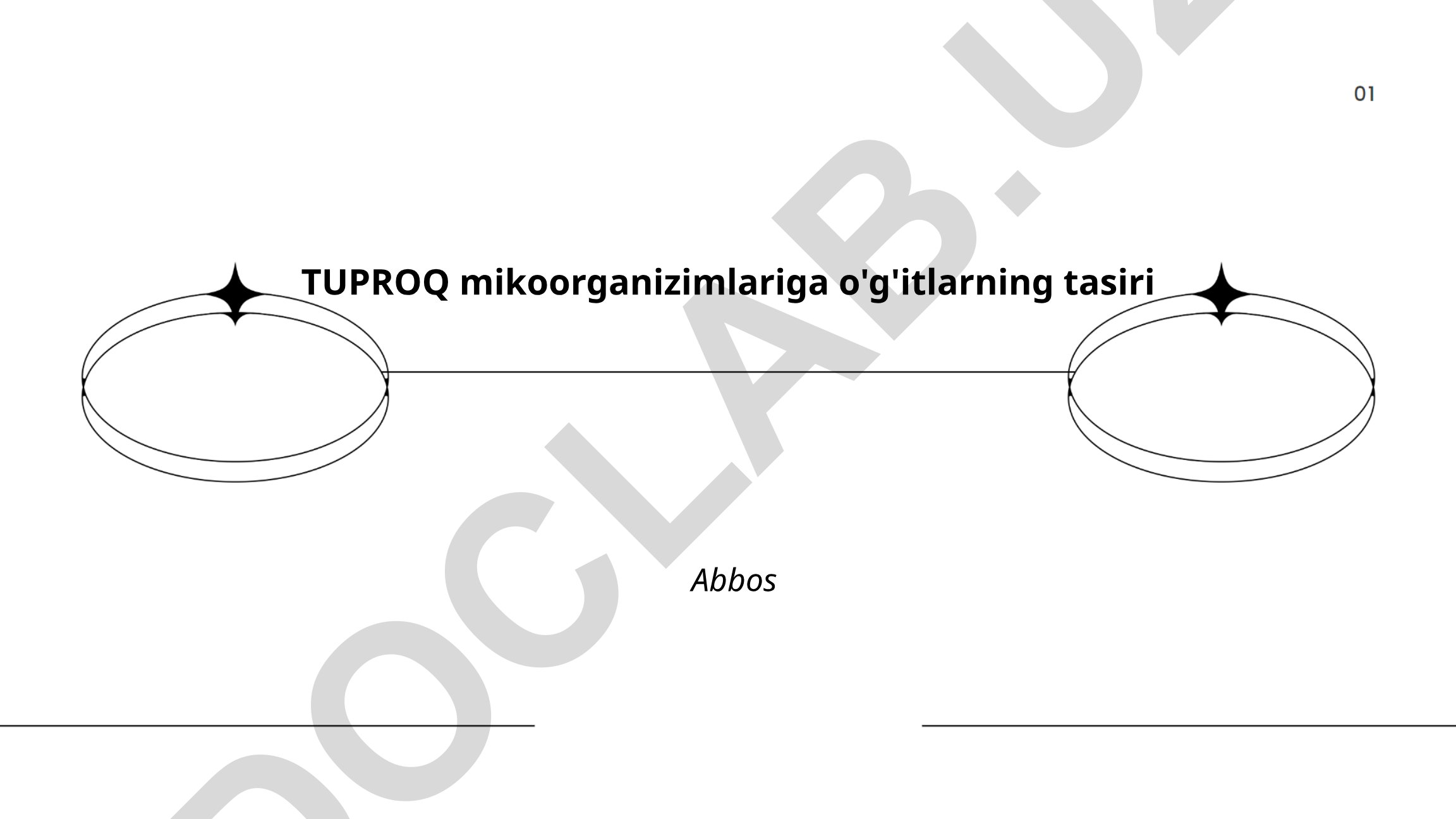 Tuproq mikroorganizmlariga o'g'itlarning ta'siri
