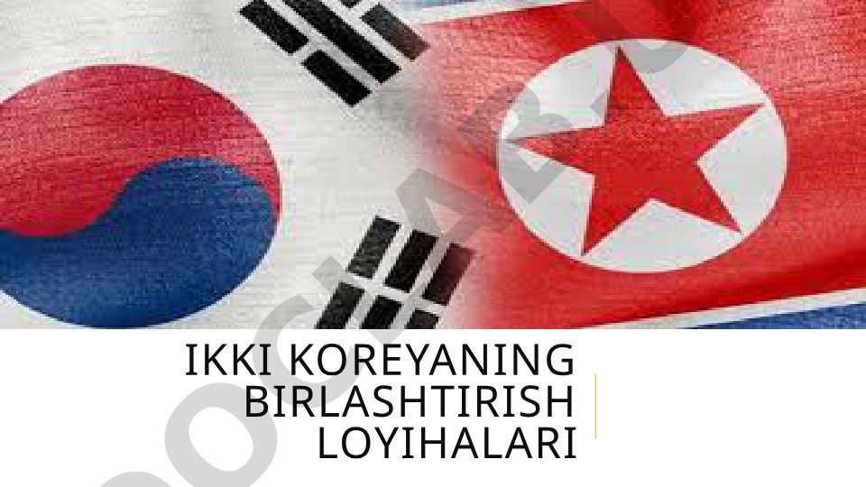 Ikki Koreyaning birlashtirish loyihalari va birlashishning ilk qadamlari