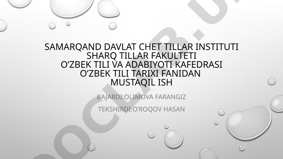 Eski o'zbek tilida sonlarning ifodalanish shakllari va turlari