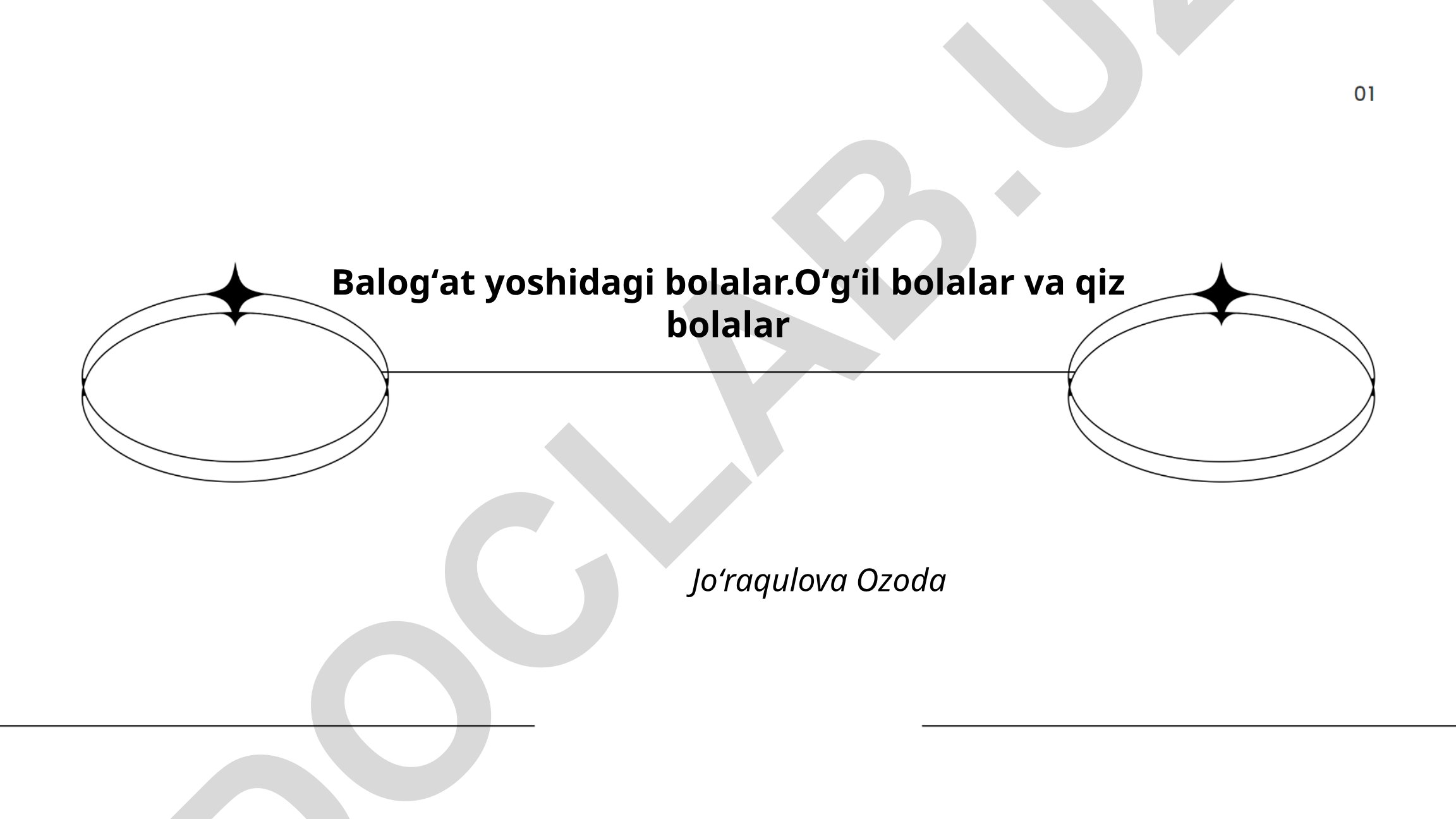 Balogʻat yoshidagi bolalarda fiziologik va gormonal oʻzgarishlar