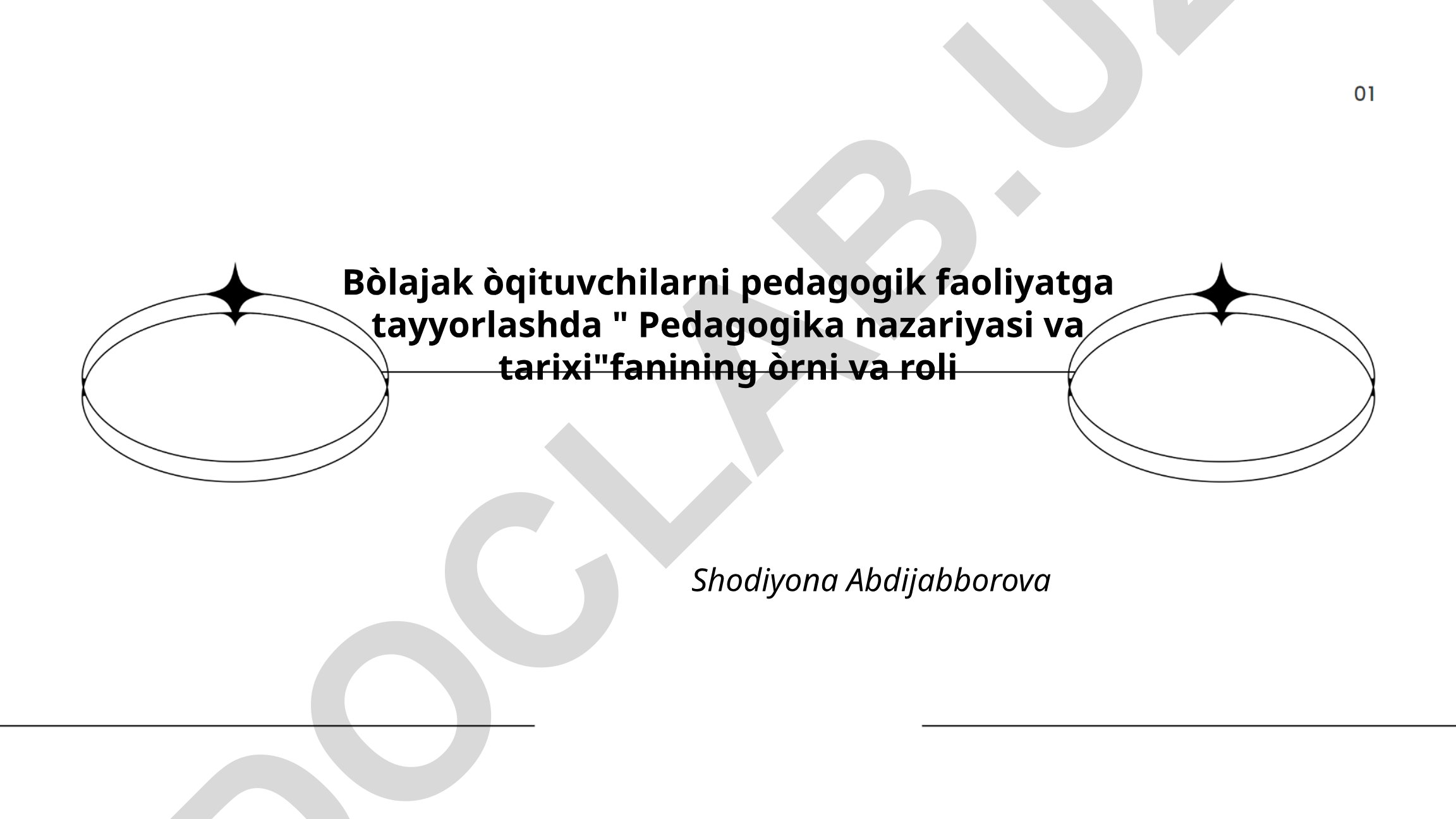 Bolajak o'qituvchilarni pedagogik faoliyatga tayyorlashda Pedagogika nazariyasi va tarixi fanining o'rni va roli
