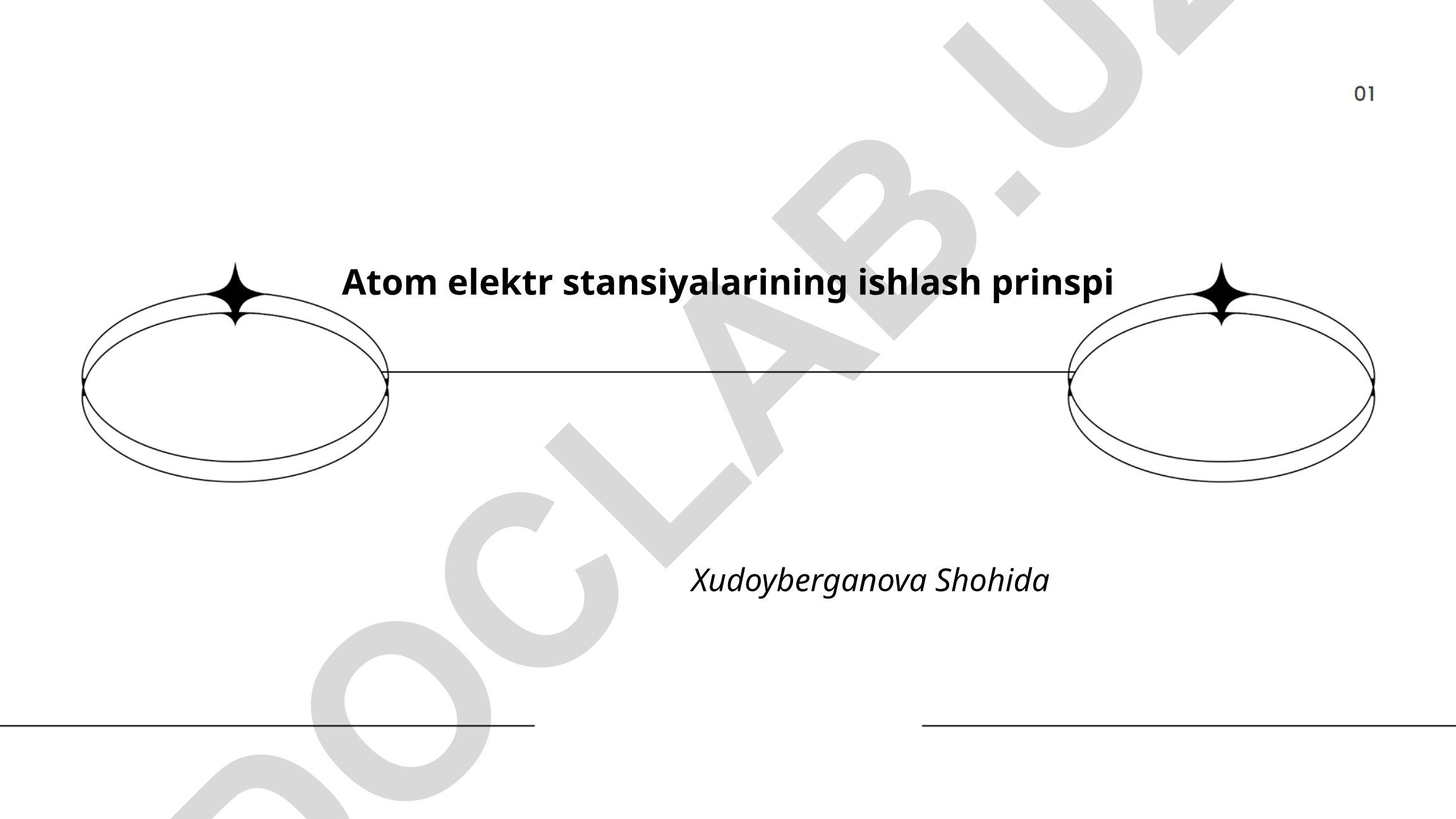 Atom elektr stansiyalarining ishlash prinsiplari