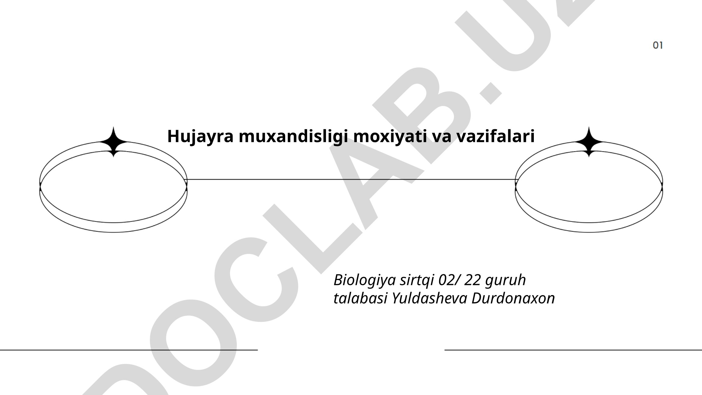 Hujayra muxandisligi moxiyati va vazifalari