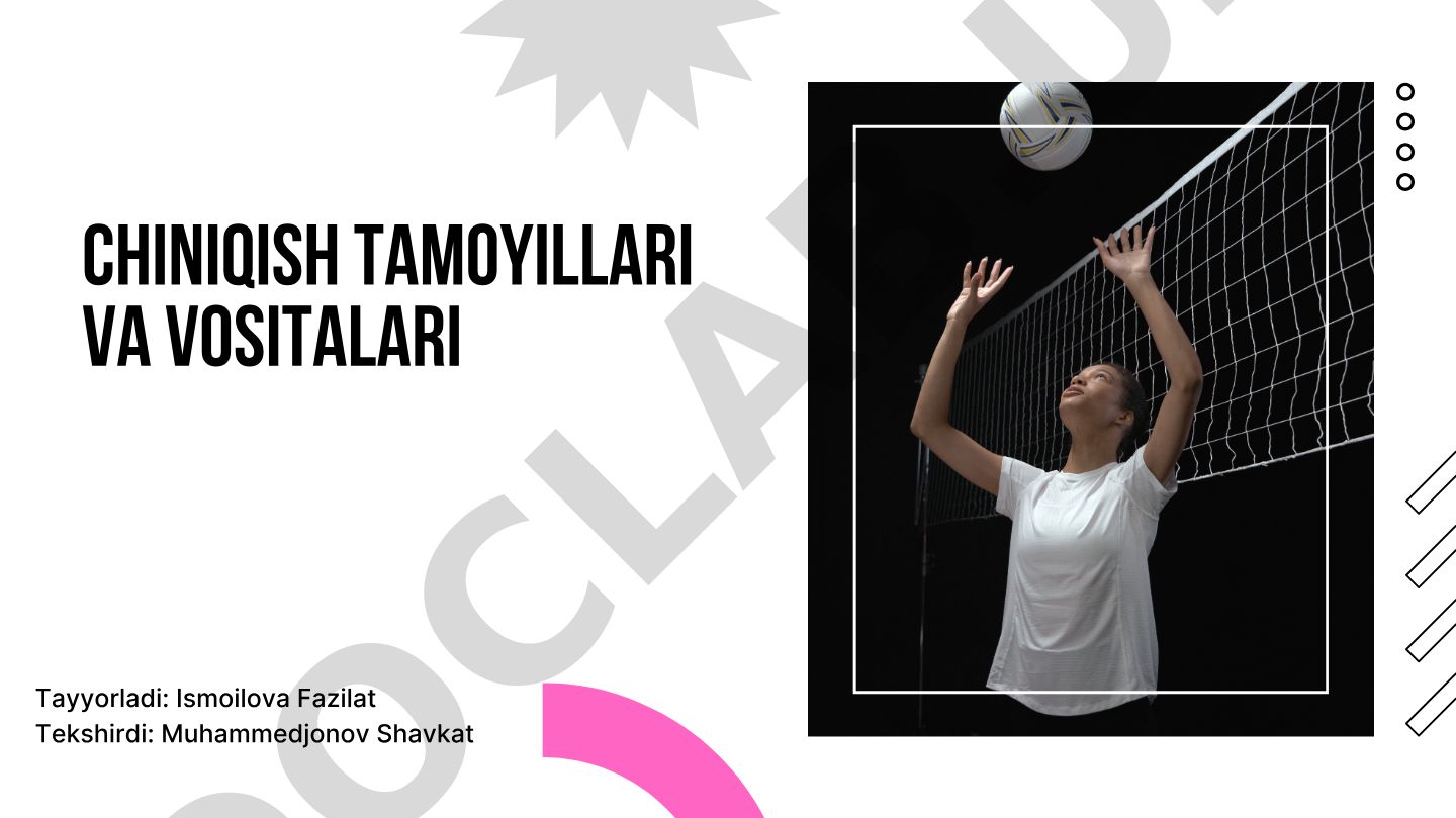Chiniqish tamoyillari va vositalari