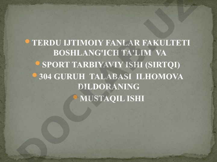 Fonetika va grafika asoslarini o'rganishda pedagogik texnologiyalarni qo'llash