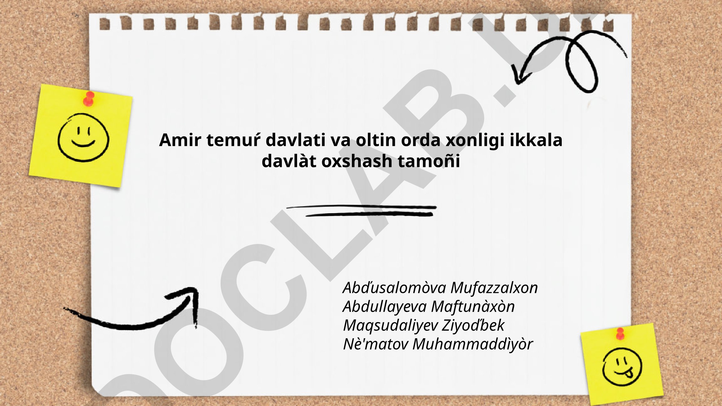 Amir Temur davlati va Oltin O'rda xonligi o'xshash tamoyillari