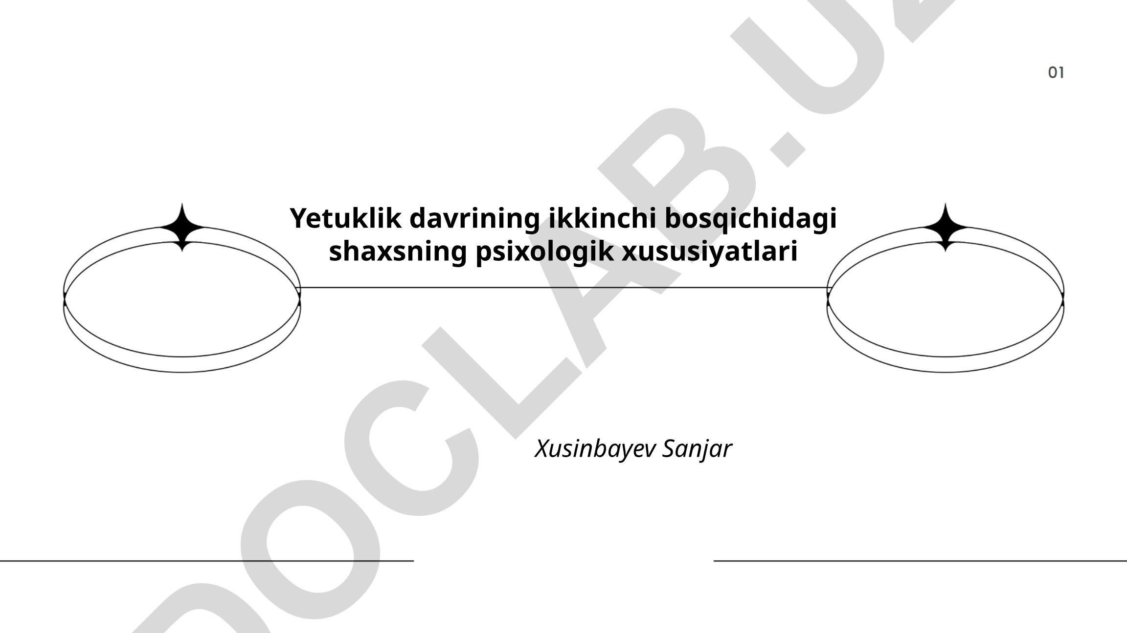 Yetuklik davrining ikkinchi bosqichidagi shaxsning psixologik xususiyatlari
