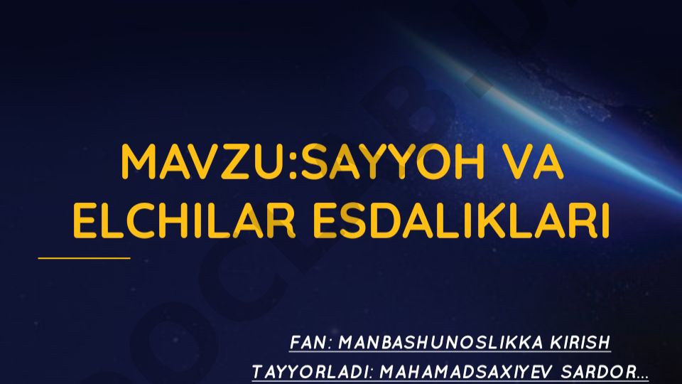 Ibn Fadlanning "Sayohatnoma" asari va tarixiy manbalar
