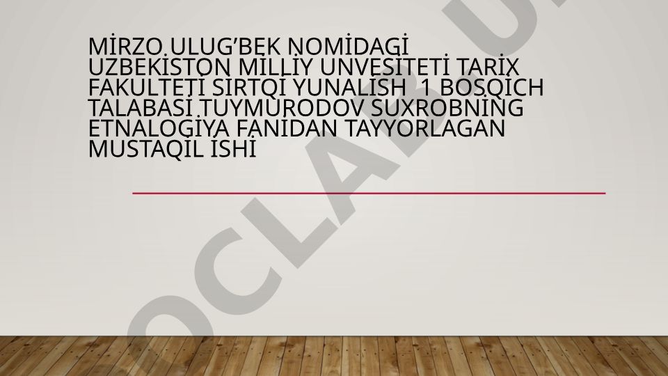 Birlashgan Arab Amirligi xalqlari Etnalogiyasi