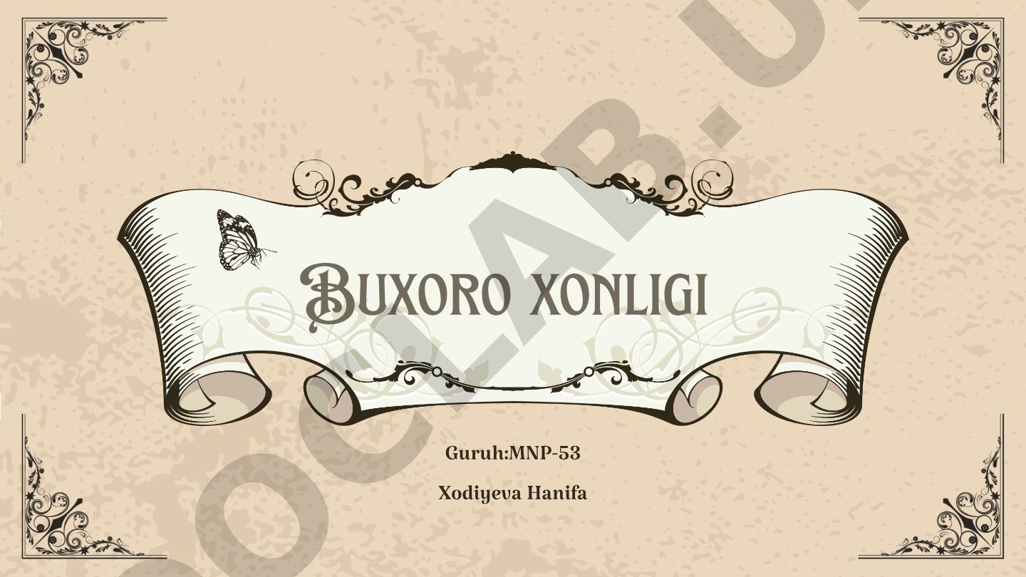 Buxoro xonligining shakllanishi va Ubaydullaxon davri