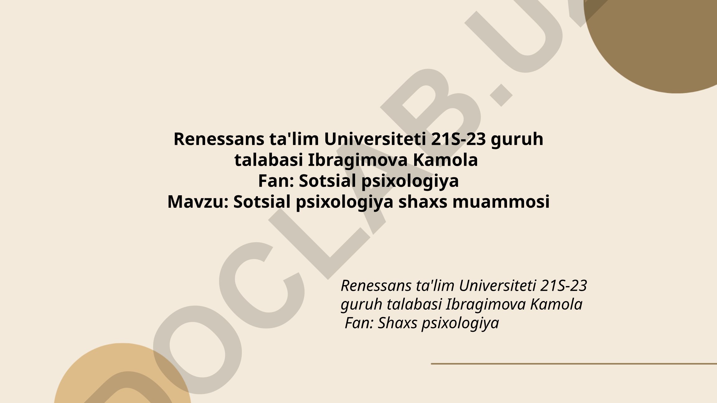 Sotsial psixologiya shaxs muammosi