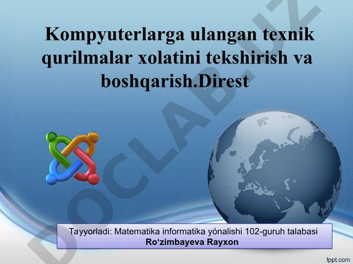 Kompyuter tizimli blokining tarkibiy qismlari va ularning vazifalari