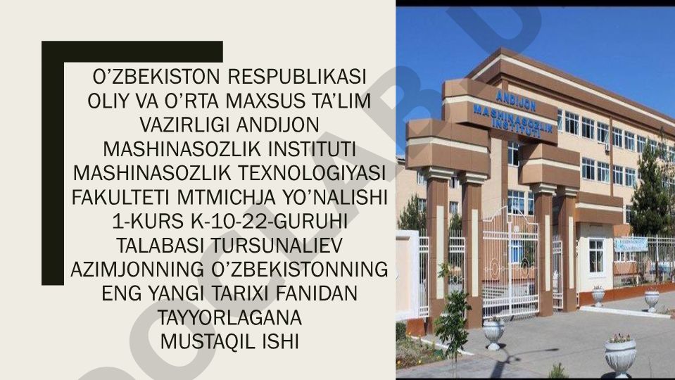 21. Mustaqillikning dastlabki yillarida amalga oshirilgan ma'naviy-ma'rifiy ishlar