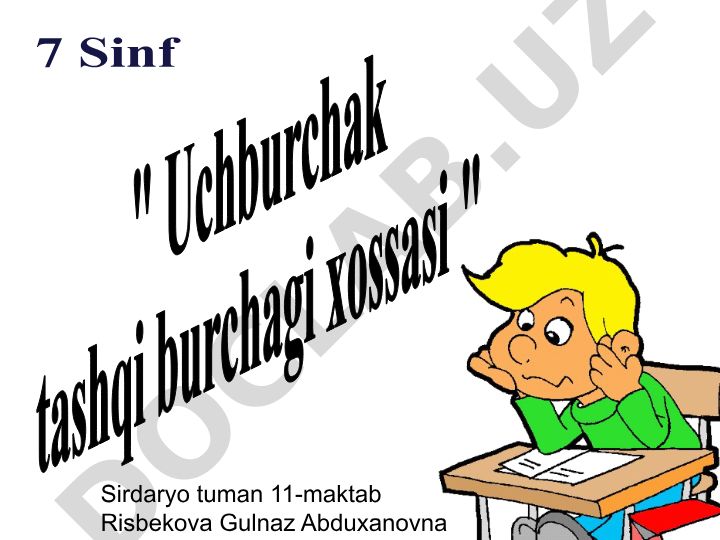 To'g'ri burchakli uchburchak xossalari va tenglik alomatlari