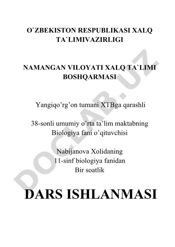 Hayvonot dunyosidagi evolyutsion o'zgarishlar