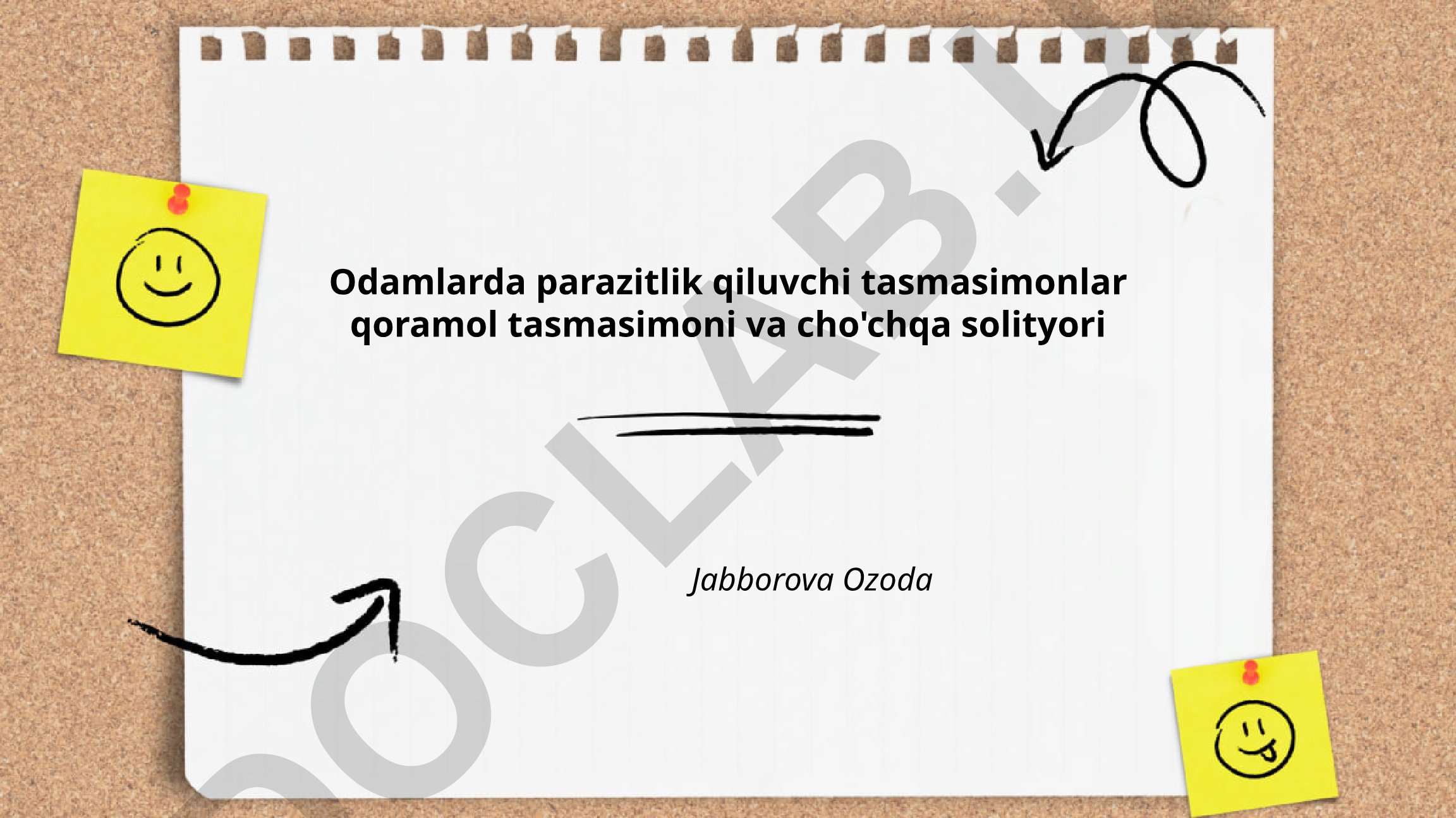 Qoramol tasmasimoni va cho'chqa solityorining morfologiyasi va anatomiyasi