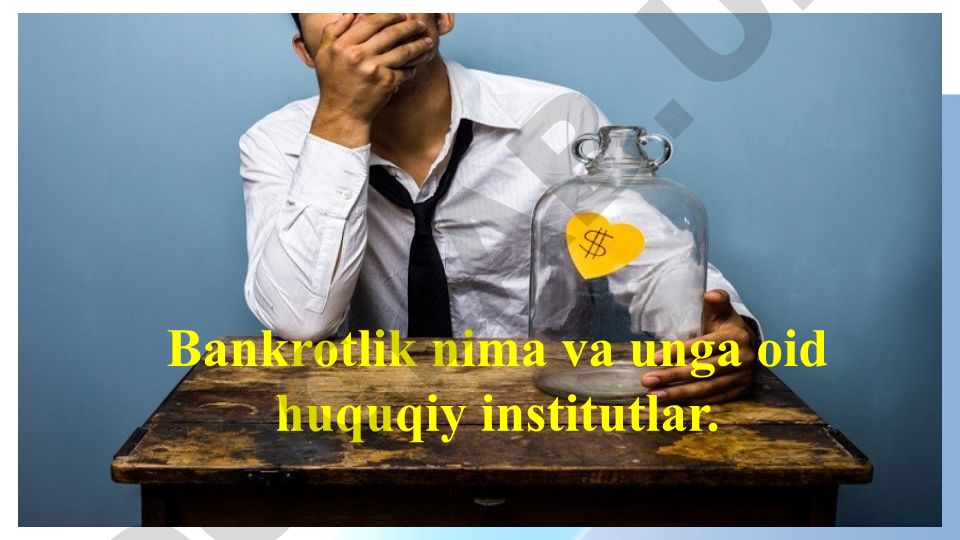 Bankrotlik va unga oid huquqiy institutlar
