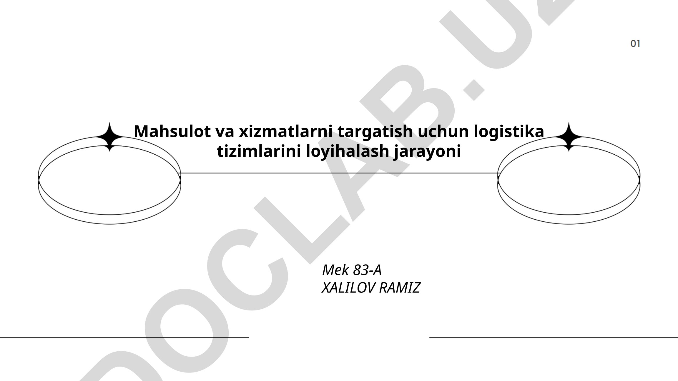 Mahsulot va xizmatlarni targ'ib qilish uchun logistika tizimlarini loyihalash