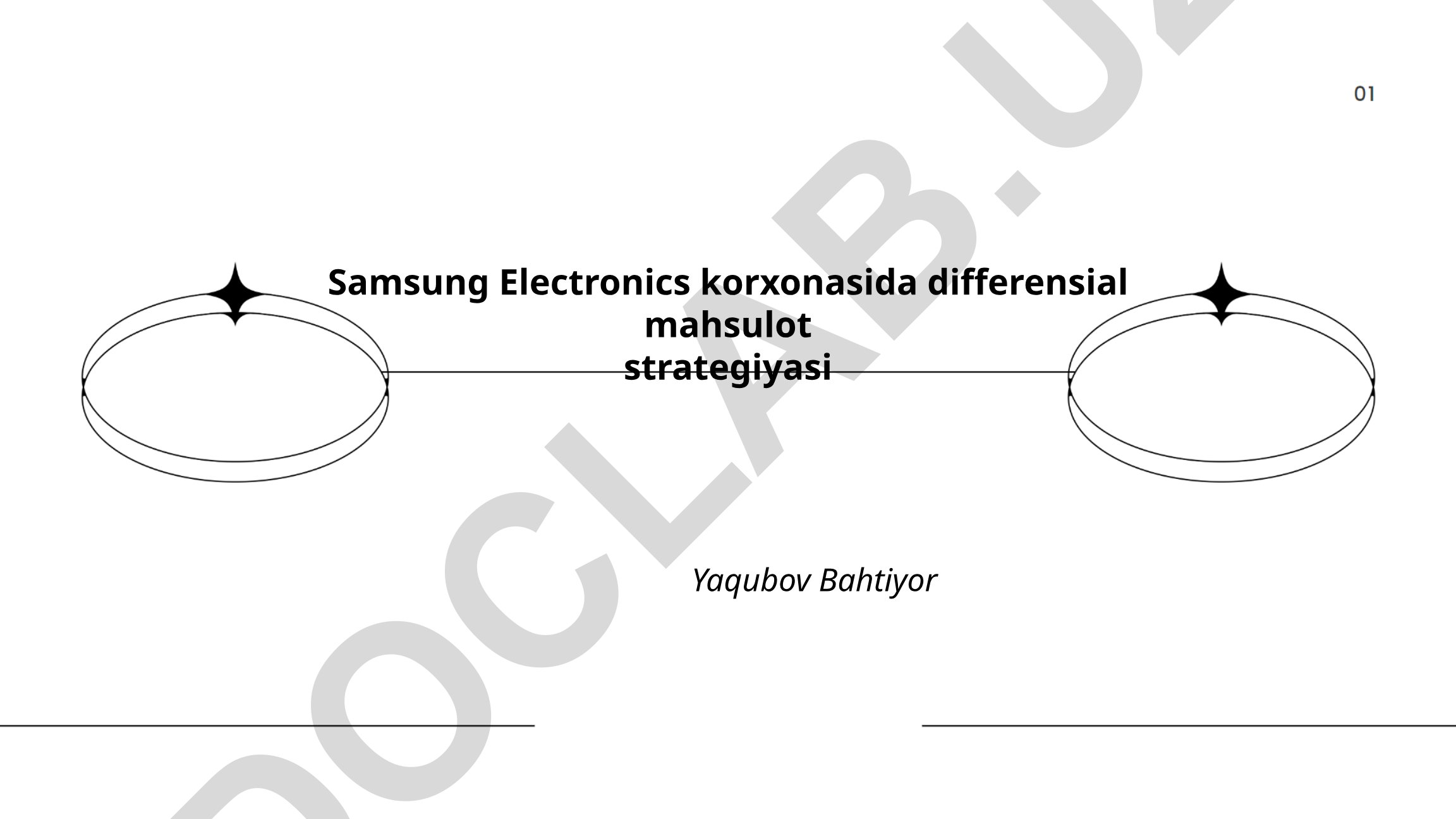Samsung Electronics korxonasida differensial mahsulot strategiyasi