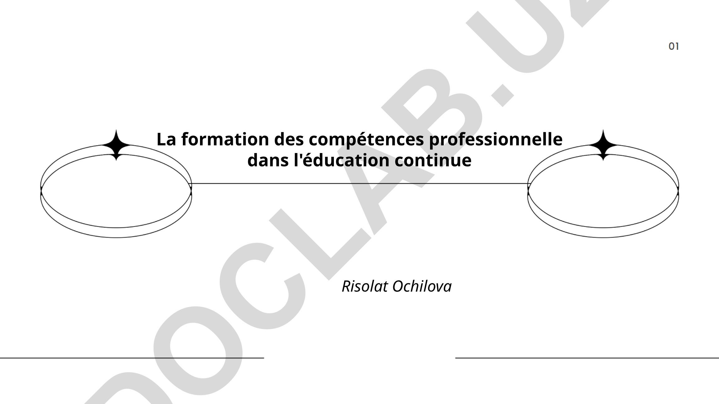 La formation des compétences professionnelle dans l'éducation continue
