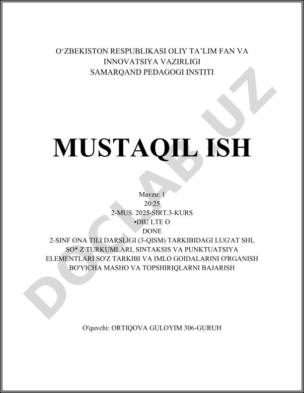 Ona tili darsligi tarkibidagi so'z tarkibi va imlo qoidalarini o'rganish