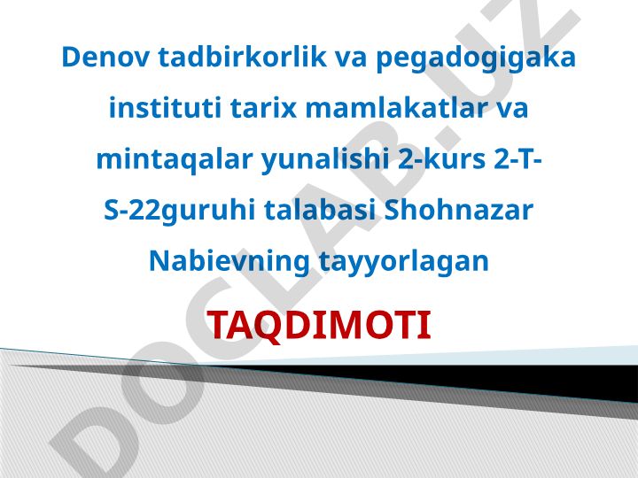 Markaziy Osiyoda ilm-fan va madaniyat tarixi