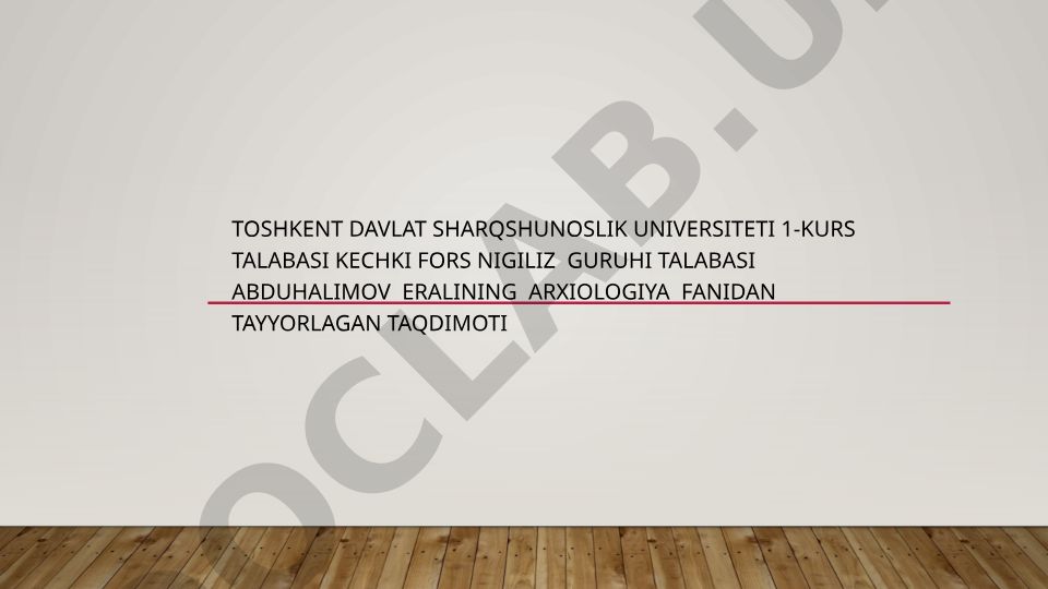 Eneolit davri va uni oʻrganilishi