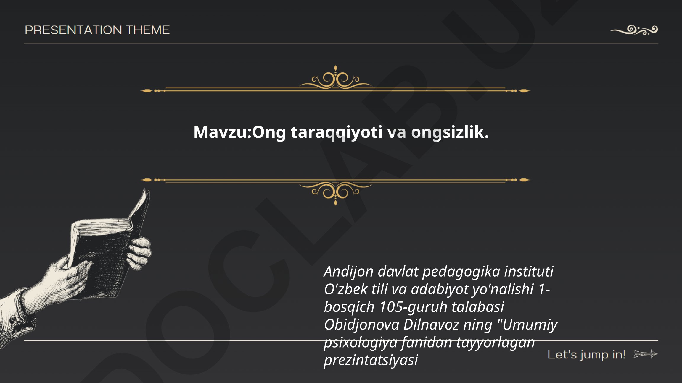Ong taraqqiyoti va ongsizlik