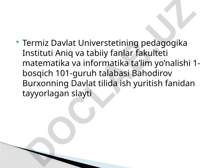 Tavsifnoma va tavsiyanoma matni va uning zaruriy qismlari