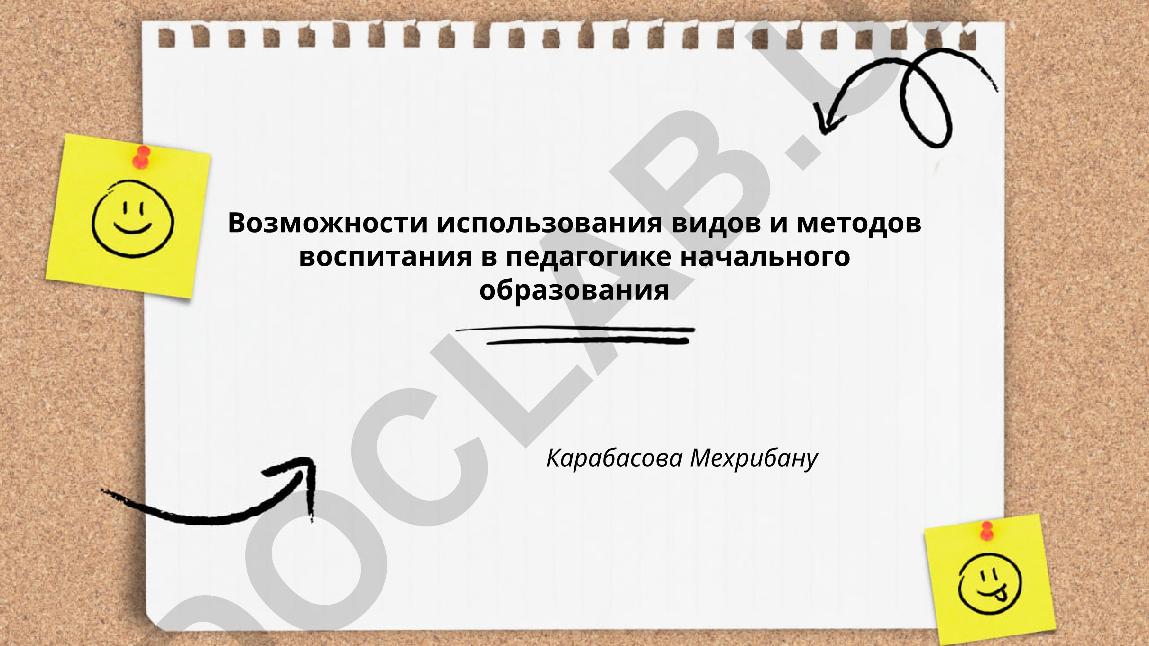 Возможности использования видов и методов воспитания в педагогике начального образования