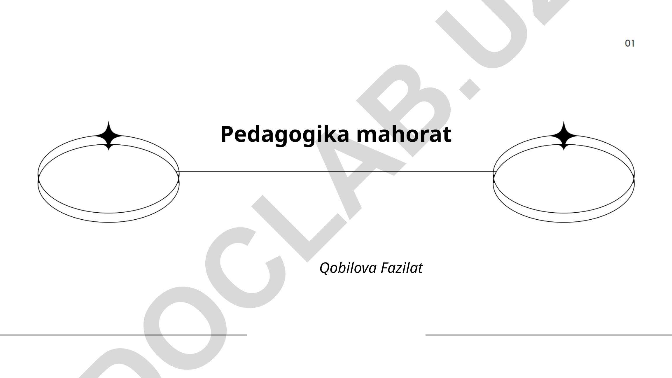 Pedagogika mahorati: nazariy asoslar, dars rejalashtirish va metodik mahorat