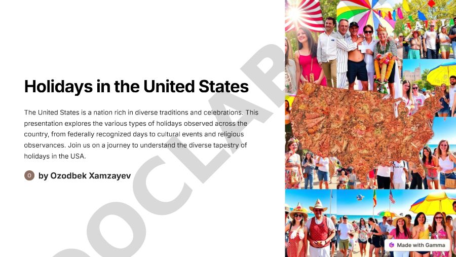 Holidays in the United States
