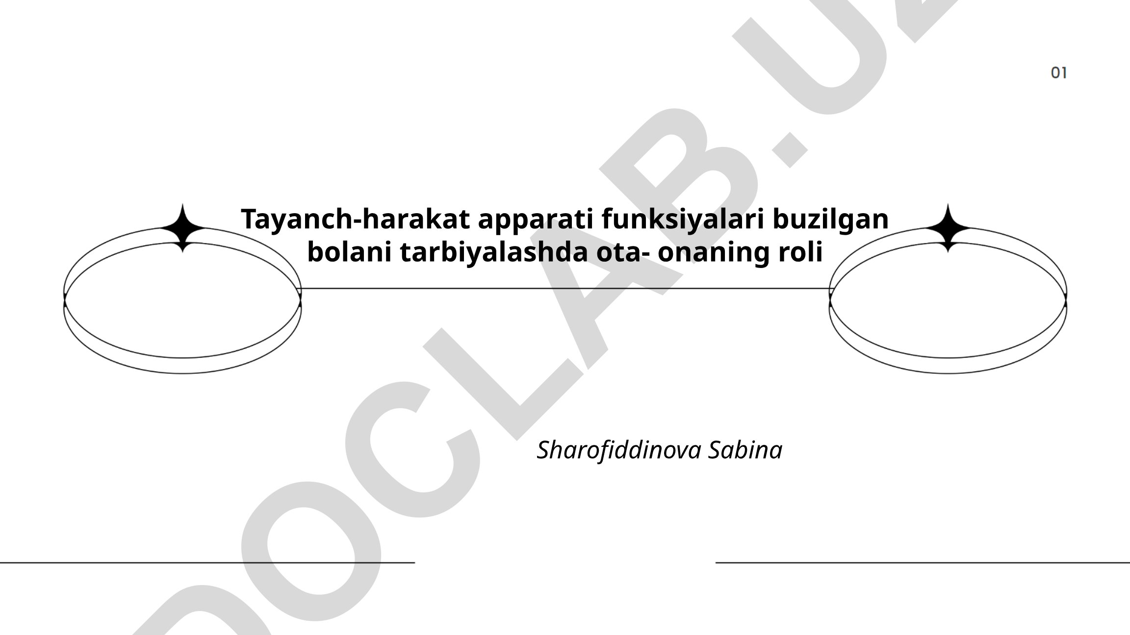 Tayanch-harakat apparati funksiyalari buzilgan bolani tarbiyalashda ota-onaning roli