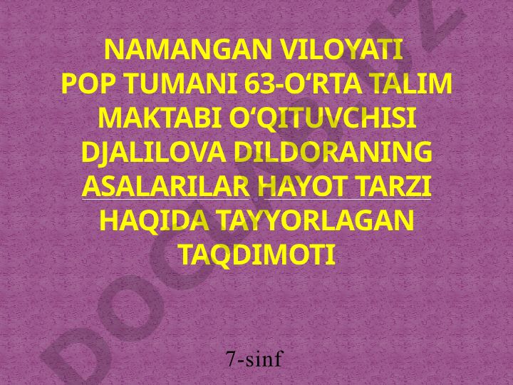Asalarilarning hayot tarzi